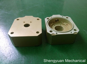 찬 개심자 CNC 정밀도 기계로 가공 알루미늄 5083 Powdercoat 황금 노란 주거