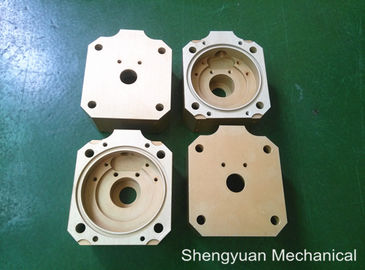 찬 개심자 CNC 정밀도 기계로 가공 알루미늄 5083 Powdercoat 황금 노란 주거