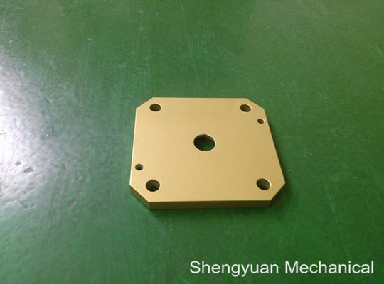 알루미늄 5083 Powdercoat 황금 노란 덮개를 기계로 가공하는 찬 개심자 CNC 정밀도