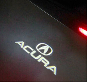 Acura MDX ZDX RLX TL 문 의례 램프 LED 로고 빛 자동 예비 품목